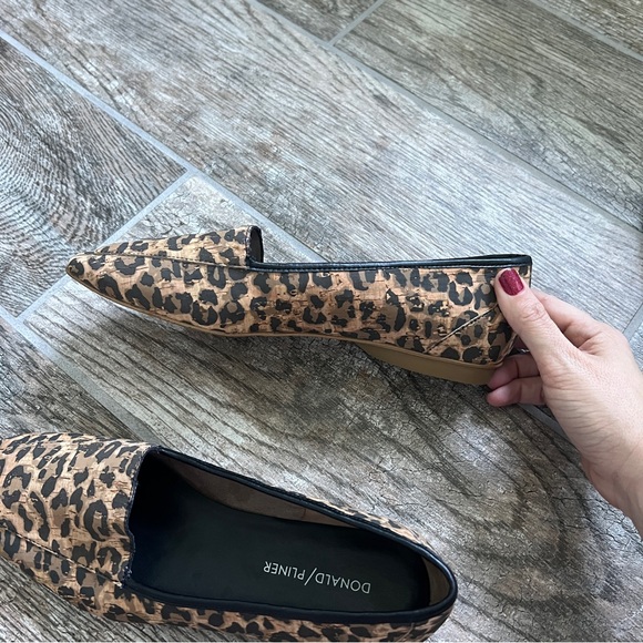 Donald J Pliner Deedee Leopard Loafers, Square Toe, Cork, women’s Size 7M, Brown - Picture 7 of 12